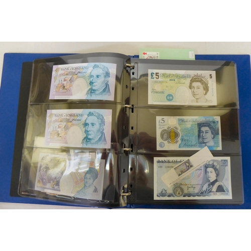 86 - An uncollated collection of British and foreign banknotes: to include Elizabeth II £5, £... 