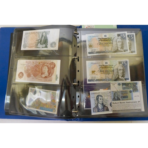 86 - An uncollated collection of British and foreign banknotes: to include Elizabeth II £5, £... 