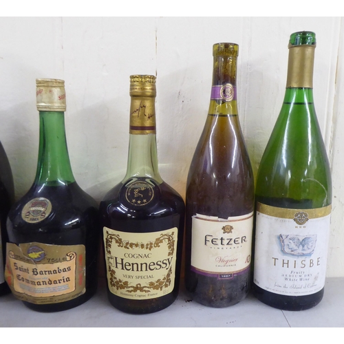 9 - Wines and spirits: to include two bottles of Caldirola; and a Remy Martin Cognac