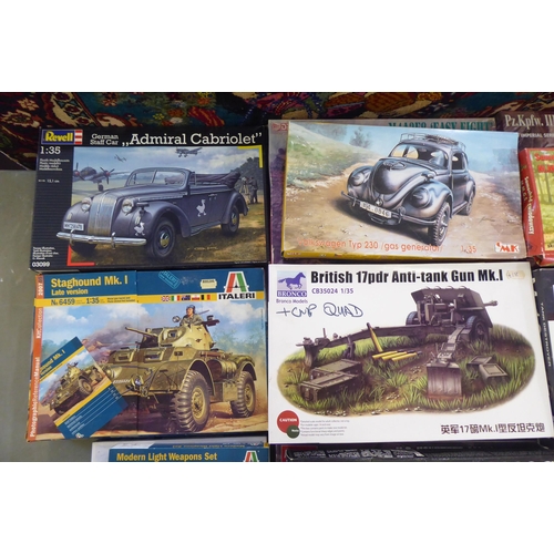 50 - 1/35 scale model kits: to include a Churchill Mk.III Aure by AFV Club; and a Panzer Kampfwagen IV by... 