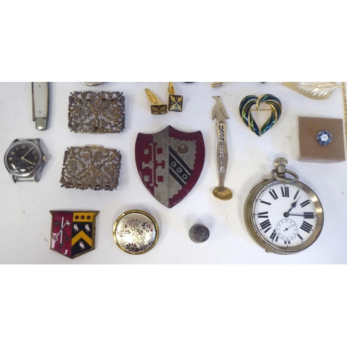 184 - Watches, items of personal ornament and costume jewellery: to include two silver charm bracelets&nbs... 