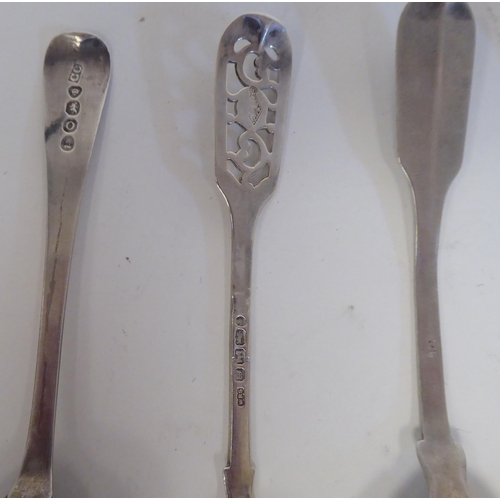 209 - Silver teaspoons  various patterns & marks