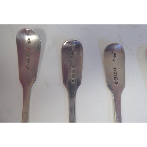 209 - Silver teaspoons  various patterns & marks