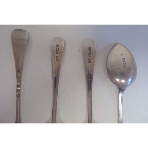 209 - Silver teaspoons  various patterns & marks