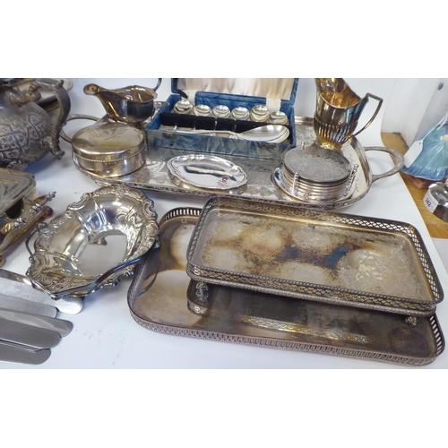 248 - Silver plate: to include a late Victorian sardine dish with a hinged lid  8