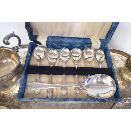 248 - Silver plate: to include a late Victorian sardine dish with a hinged lid  8