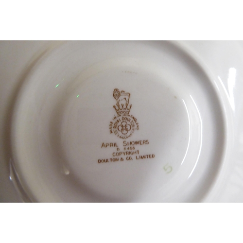 252 - Variously patterned china tableware: to include Royal Crown Derby; Royal Doulton; and Susie Cooper