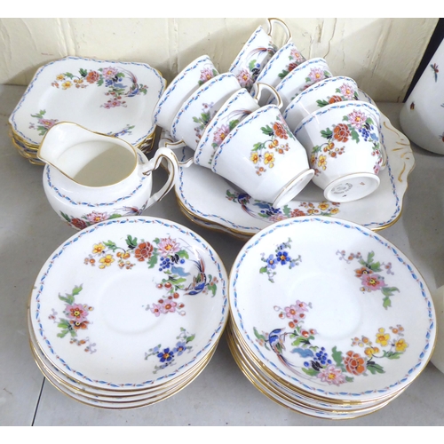 252 - Variously patterned china tableware: to include Royal Crown Derby; Royal Doulton; and Susie Cooper