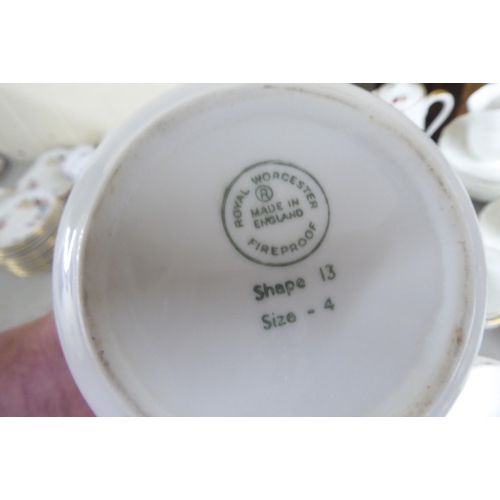 252 - Variously patterned china tableware: to include Royal Crown Derby; Royal Doulton; and Susie Cooper