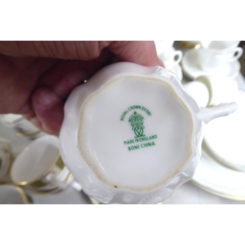 252 - Variously patterned china tableware: to include Royal Crown Derby; Royal Doulton; and Susie Cooper