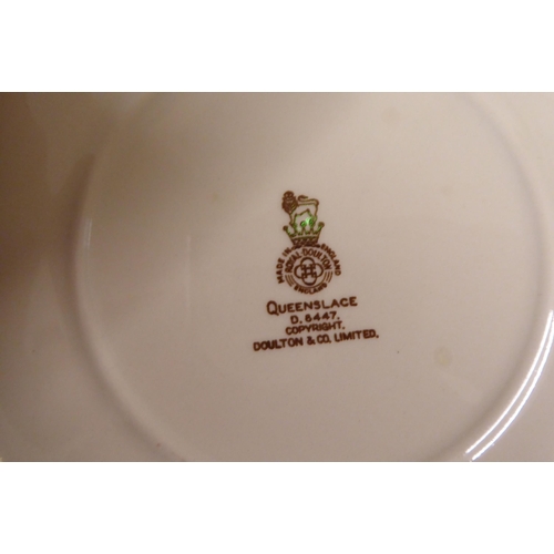 252 - Variously patterned china tableware: to include Royal Crown Derby; Royal Doulton; and Susie Cooper