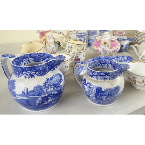 272 - Ceramics: to include a Minton china teapot, decorated with pink flora