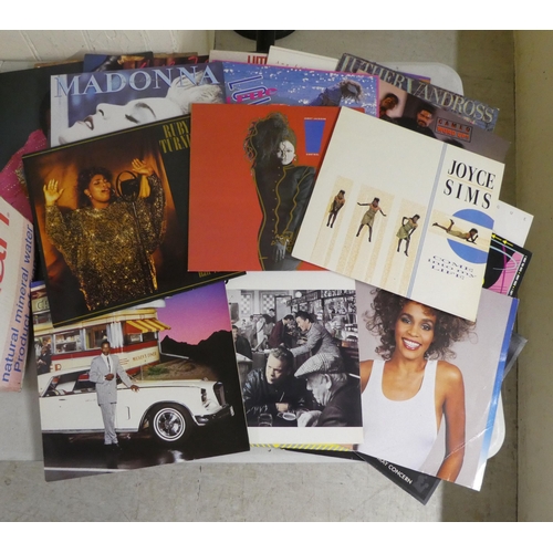 292 - Vinyl albums, mainly soul and pop: to include Madonna, Whitney Houston and Motown; and some 45rpm si... 