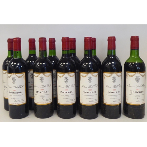 75 - A case of twelve 75cl bottles of 1983 Chateau Bel-Air Romerol