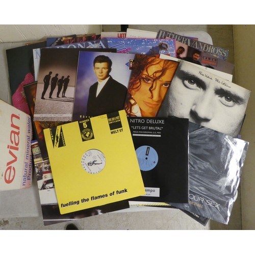 292 - Vinyl albums, mainly soul and pop: to include Madonna, Whitney Houston and Motown; and some 45rpm si... 