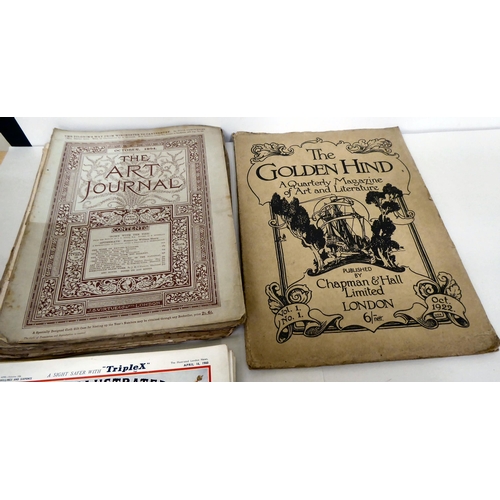 10 - Mainly early 20thC printed ephemera: to include late Victorian period art journal/magazines