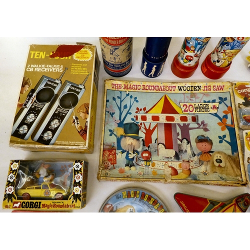 127 - Toys and games: to include a Corgi Magic Roundabout car  boxed 