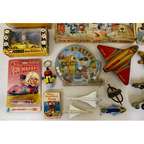 127 - Toys and games: to include a Corgi Magic Roundabout car  boxed 