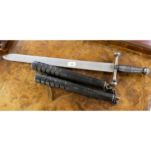 320 - A replica sword with a 20