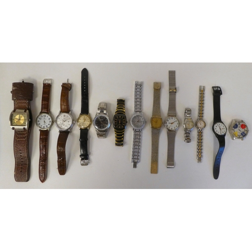 332 - Variously cased and strapped wristwatches 