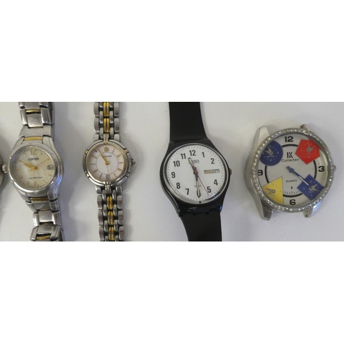 332 - Variously cased and strapped wristwatches 