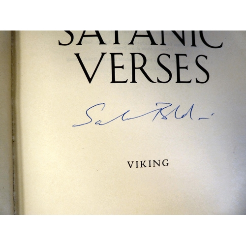 345 - Book: 'The Satanic Verses' by Salman Rushdie, a First Edition with a dust cover, published 1988 by V... 