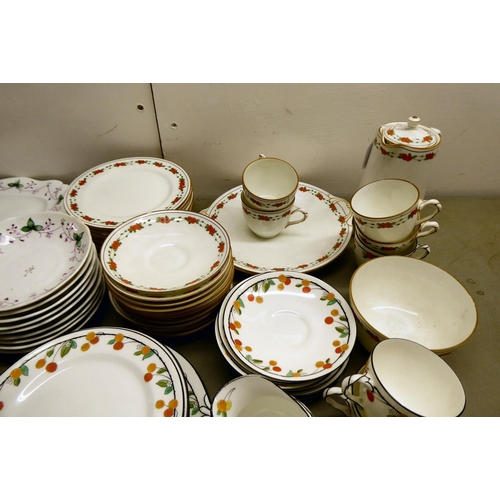 37 - Bone china teaware: to include two dissimilar patterns by Royal Doulton