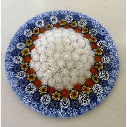 65 - A millefiori glass shallow dish  3