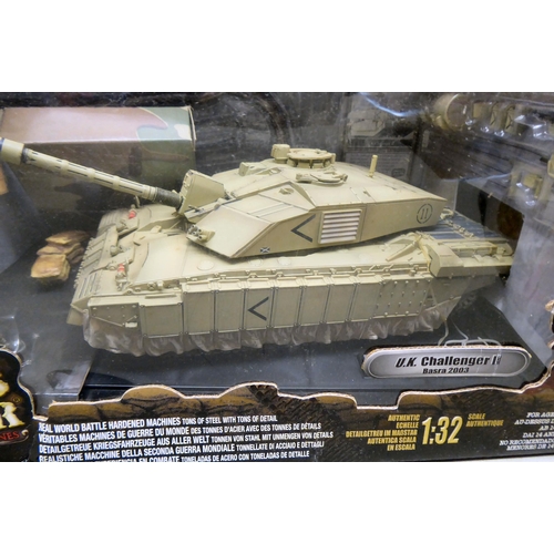 79 - Forces of Valor 1/32 scale, diecast vehicles: to include a US Amphibian GPA; and a UK Challenger II&... 