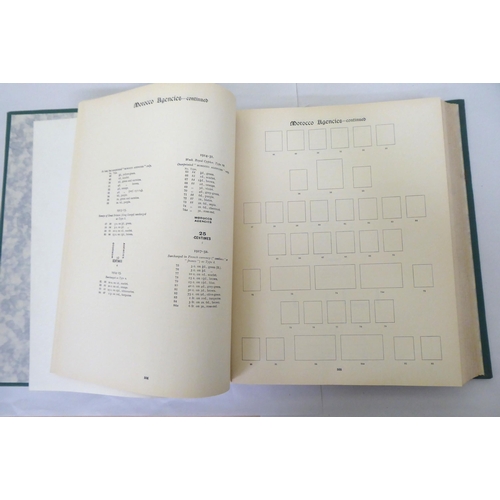 83 - Two 'New Imperial Postage Stamp Albums' published by Stanley Gibbons, containing a small collection ... 