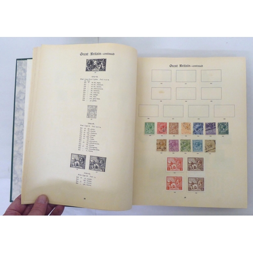 83 - Two 'New Imperial Postage Stamp Albums' published by Stanley Gibbons, containing a small collection ... 