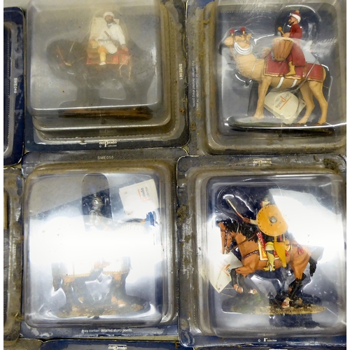 94 - Del Prado diecast model figures: to include Trooper, Austrian Jaegers, 1800; and Burgundian Man-At-A... 