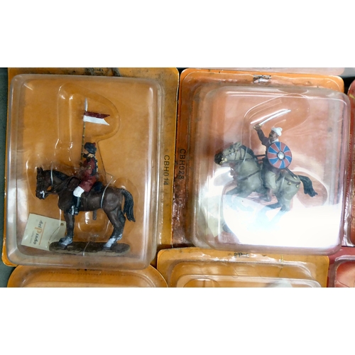 94 - Del Prado diecast model figures: to include Trooper, Austrian Jaegers, 1800; and Burgundian Man-At-A... 