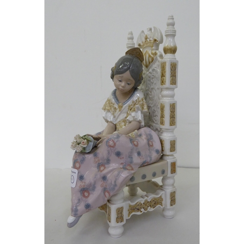 134 - A Lladro porcelain figure 'Second Thoughts'  circa 1982  11