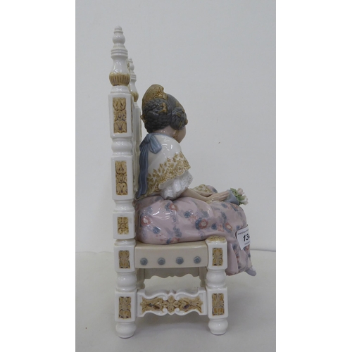 134 - A Lladro porcelain figure 'Second Thoughts'  circa 1982  11