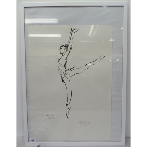 170 - Ballet related collectables, viz. two works after Charlotte Farley; a poster  approx 16