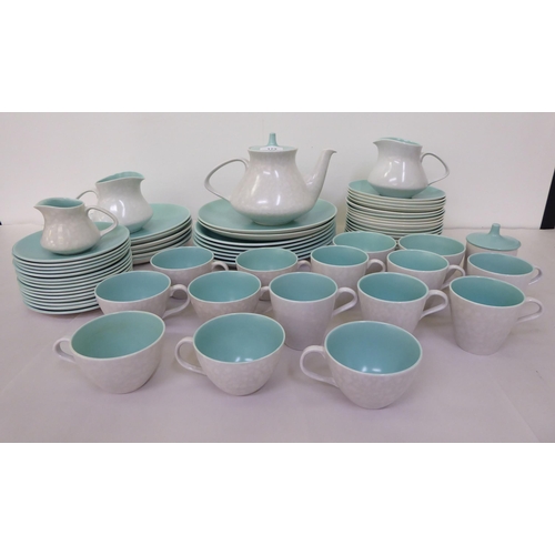 173 - Poole pottery two-tone teaware