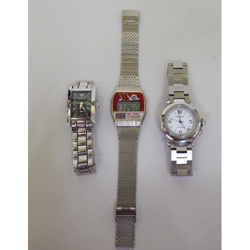 182 - Wristwatches: to include a Dukes of Hazzard stainless steel cased digital bracelet watch