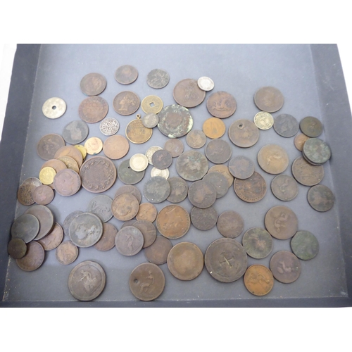 190 - Uncollated George II, George III and later British and foreign coins and tokens 