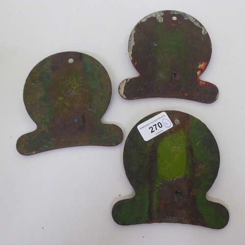 270 - Three cast iron plaques for The Lion Lawn Mower, Ransomes, Ipswich  5