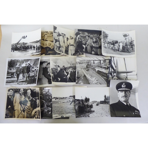 271 - Uncollated film studio monochrome photographs: to include action and production build sets