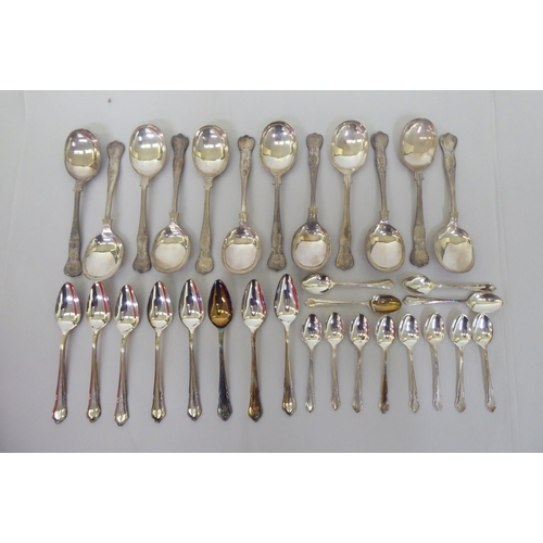 276 - Variously patterned EPNS cutlery and flatware: to include carving sets