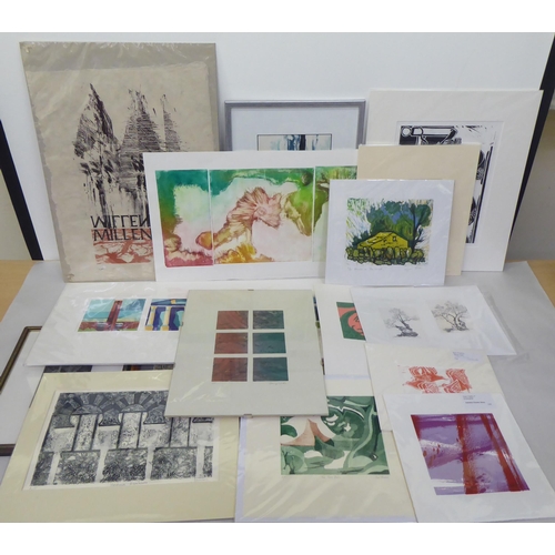 293 - Uncollated variously themed, framed and unframed prints  mostly bearing indistinct signatures