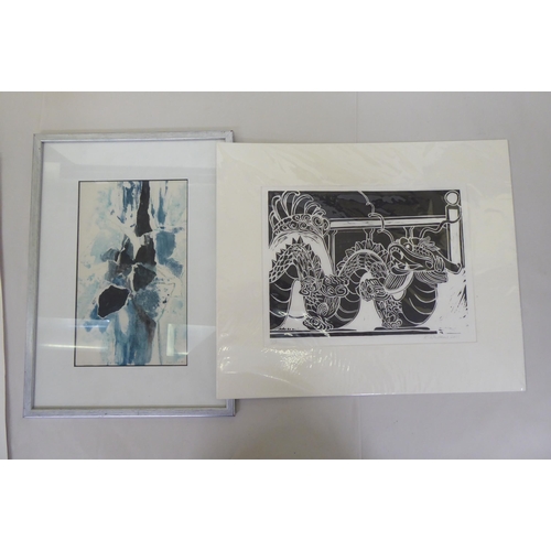 293 - Uncollated variously themed, framed and unframed prints  mostly bearing indistinct signatures