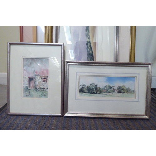 299 - Watercolours and prints: to include works after Jenny Watts  various sizes  mostly framed