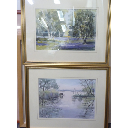 299 - Watercolours and prints: to include works after Jenny Watts  various sizes  mostly framed