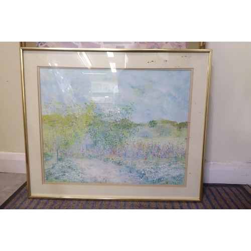 299 - Watercolours and prints: to include works after Jenny Watts  various sizes  mostly framed