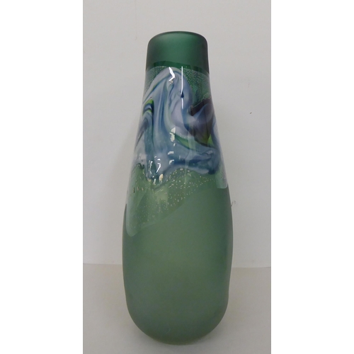 305 - Julian MacDonald - an art glass vase  bears a signature  10.5