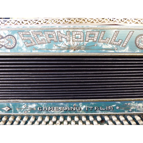 33 - A Scandalli Italian piano accordion, in a fitted carrying case