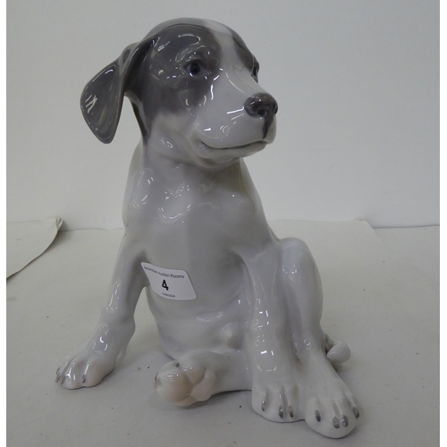 4 - A Royal Copenhagen porcelain model dog  No.259  7